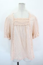 画像1: PINK HOUSE / ドット柄半袖ブラウス  ピンク I-26-08-30-026-LO-BL-TE-ZI (1)
