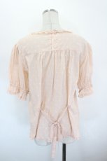 画像2: PINK HOUSE / ドット柄半袖ブラウス  ピンク I-26-08-30-026-LO-BL-TE-ZI (2)