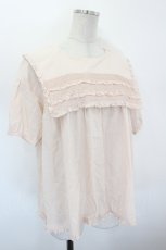 画像3: PINK HOUSE / スクエアカラーローンブラウス  ピンク I-26-08-30-032-LO-BL-SA-ZI (3)