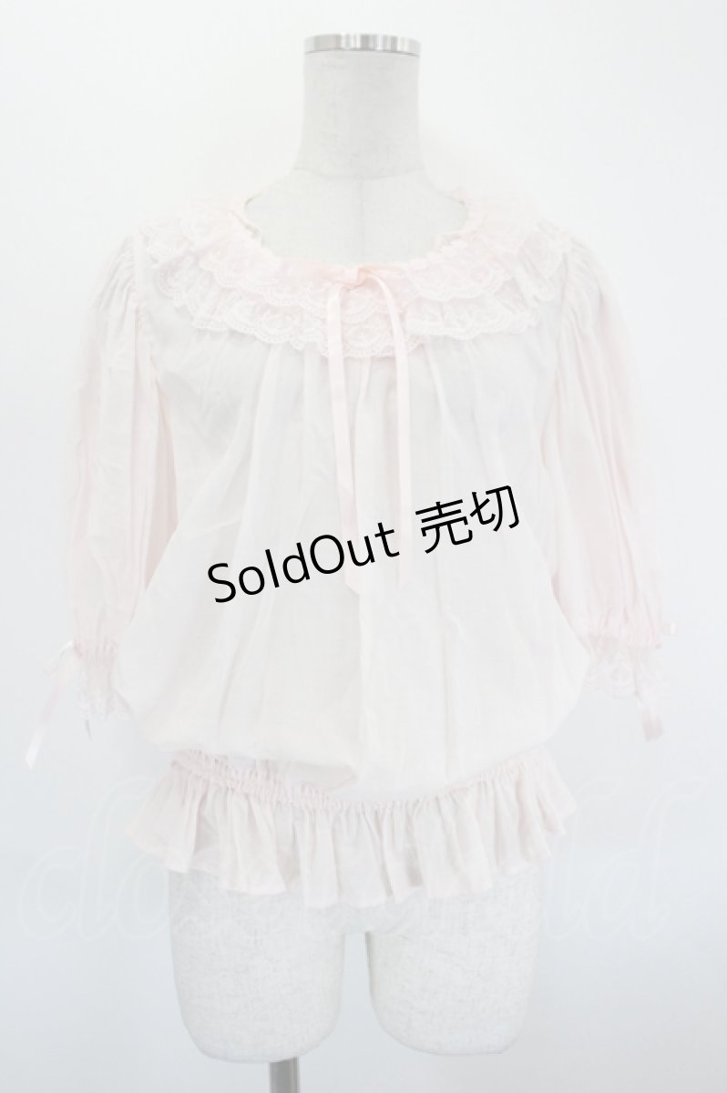 画像1: Angelic Pretty / マドレーヌレースブラウス  ピンク I-26-08-30-004-AP-BL-SA-ZI (1)