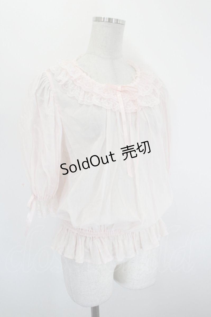 画像3: Angelic Pretty / マドレーヌレースブラウス  ピンク I-26-08-30-004-AP-BL-SA-ZI (3)