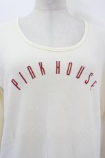 画像4: PINK HOUSE / ロゴプリントカットソー  アイボリーＸ赤 I-26-08-30-049-LO-TO-SA-ZI (4)