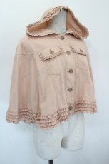 画像3: PINK HOUSE / フード付きフリルデニムジャケット  ピンク I-26-08-30-056-LO-CO-TE-ZI (3)