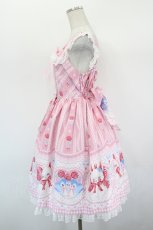画像2: Angelic Pretty / Be My Valentineジャンパースカート  ピンク I-26-08-30-060-AP-OP-SA-ZI (2)