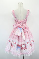 画像3: Angelic Pretty / Be My Valentineジャンパースカート  ピンク I-26-08-30-060-AP-OP-SA-ZI (3)