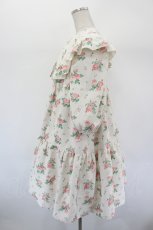 画像2: Shirley Temple / アンティークローズプリントBIGカラーワンピース(Ladies) F アイボリー I-26-08-30-068-ET-OP-TE-ZI (2)