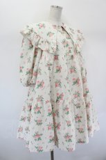 画像4: Shirley Temple / アンティークローズプリントBIGカラーワンピース(Ladies) F アイボリー I-26-08-30-068-ET-OP-TE-ZI (4)