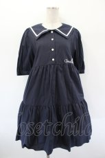 画像1: MILK / Sailorティアードワンピース  ネイビー I-26-08-30-071-ML-OP-TE-ZI (1)