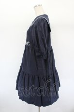 画像2: MILK / Sailorティアードワンピース  ネイビー I-26-08-30-071-ML-OP-TE-ZI (2)