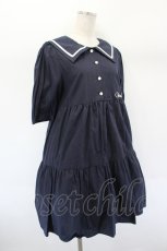 画像4: MILK / Sailorティアードワンピース  ネイビー I-26-08-30-071-ML-OP-TE-ZI (4)