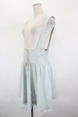 画像2: Blue rouge / サス付きスカート  サックスＸピンク I-26-08-30-086-LO-SK-SA-ZI (2)
