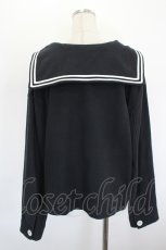 画像2: Katie / LOGO SAILOR tops  黒Ｘ白 I-26-08-30-010-LO-TO-SA-ZI (2)