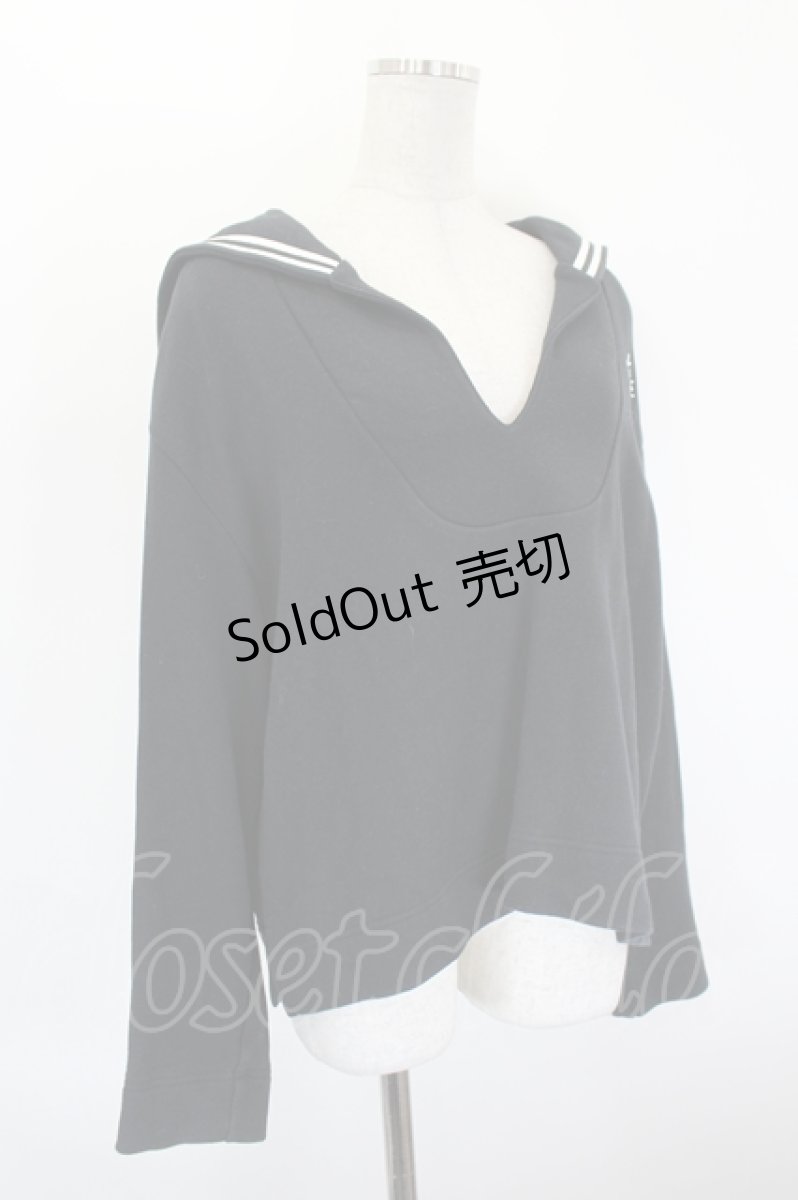 画像3: Katie / LOGO SAILOR tops  黒Ｘ白 I-26-08-30-010-LO-TO-SA-ZI (3)