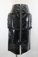 画像1: Katie / GOTH GAME ZIPタイトスカート XS 黒 I-26-08-30-100-LO-SK-SA-ZI (1)