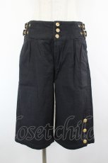 画像4: BPN FOR MEN / ピンストライプロールアップパンツ M 黒 I-26-08-30-102-GO-PA-TE-ZI (4)