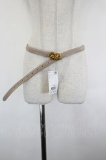 画像1: axes femme / ローズバックル細ベルト  ベージュ I-26-08-30-109-AX-ZA-SA-ZI (1)