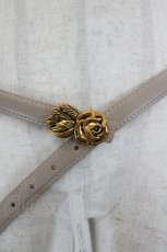 画像3: axes femme / ローズバックル細ベルト  ベージュ I-26-08-30-109-AX-ZA-SA-ZI (3)