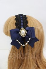 画像3: Amavel / Rosette Doll リボンカチューシャ  ネイビー I-26-08-30-119-CA-ZA-TE-ZI (3)