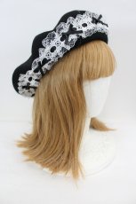 画像3: axes femme / はしごレースリボンベレー  黒 I-26-08-30-121-AX-AC-TE-ZI (3)