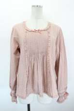 画像1: PINK HOUSE / フリル使いブラウス  ピンク I-26-08-30-020-LO-TO-TE-ZI (1)