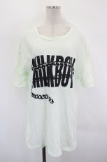 画像1: MILKBOY / ロゴプリントTシャツ  ミントＸ黒 I-26-09-02-033-MB-TO-SA-ZI (1)