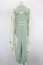 画像3: Ozz oneste / 裾桜刺繍着物袖シフォンロングカーディガン  ミント I-26-09-02-041-OO-TO-TE-ZI (3)