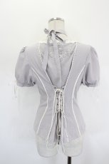 画像2: Ozz oneste / 薔薇刺繍レース切替ブラウス  ラベンダー I-26-09-02-042-OO-BL-TE-ZI (2)