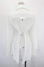 画像2: Ozz Croce / 刺繍入り燕尾ブラウス  白 I-26-09-02-043-OO-BL-TE-ZI (2)
