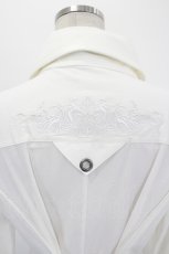 画像5: Ozz Croce / 刺繍入り燕尾ブラウス  白 I-26-09-02-043-OO-BL-TE-ZI (5)