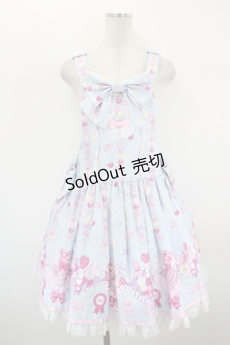 画像1: Angelic Pretty / Sweet Candy Bouquetサロペット  サックス I-26-09-02-048-AP-OP-TE-ZI (1)
