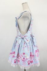 画像2: Angelic Pretty / Sweet Candy Bouquetサロペット  サックス I-26-09-02-048-AP-OP-TE-ZI (2)