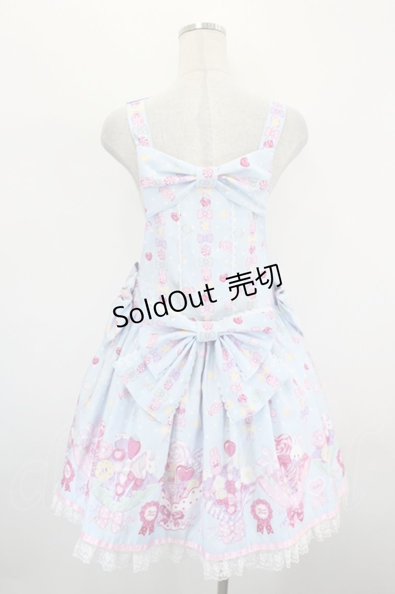 画像3: Angelic Pretty / Sweet Candy Bouquetサロペット  サックス I-26-09-02-048-AP-OP-TE-ZI (3)