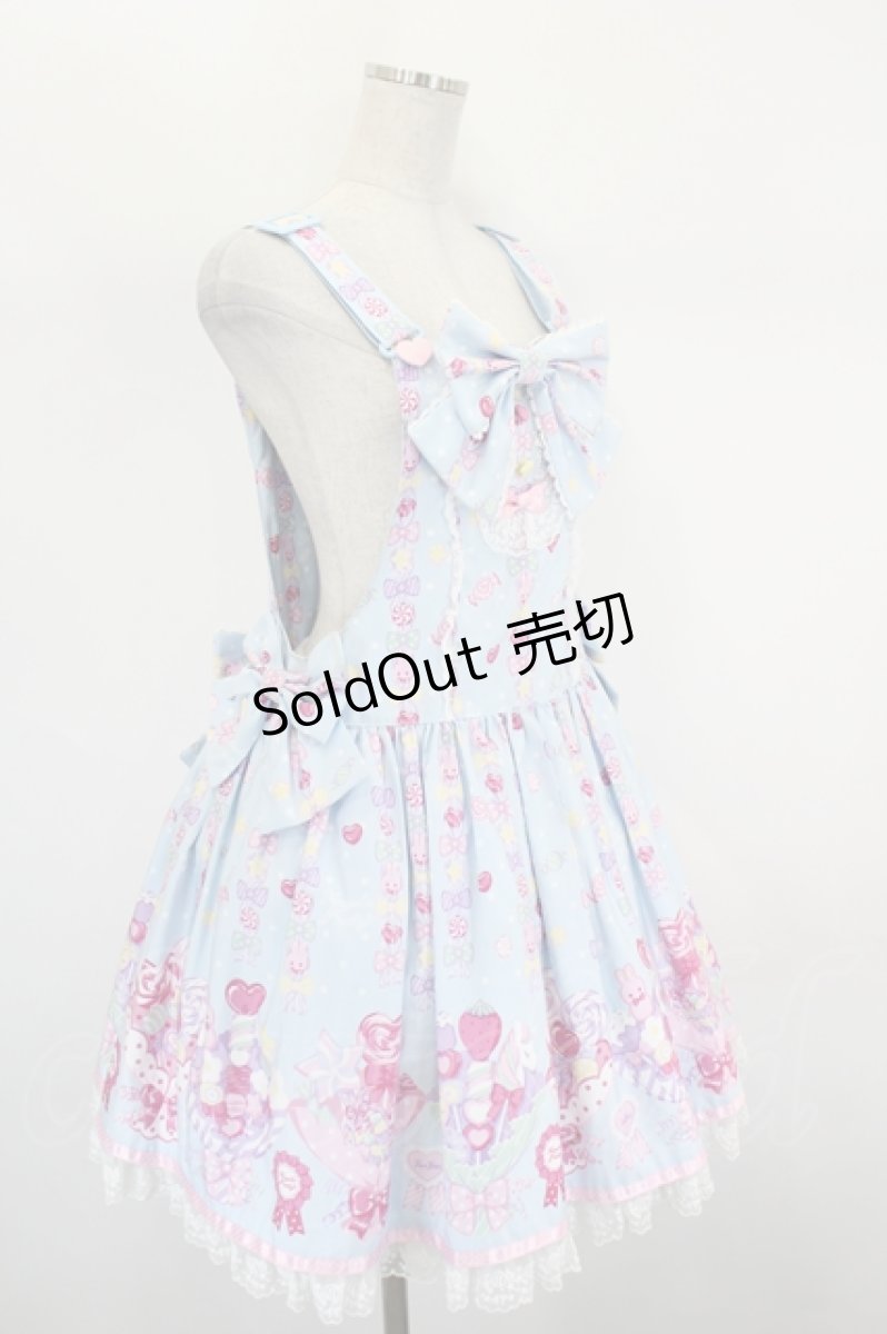画像4: Angelic Pretty / Sweet Candy Bouquetサロペット  サックス I-26-09-02-048-AP-OP-TE-ZI (4)