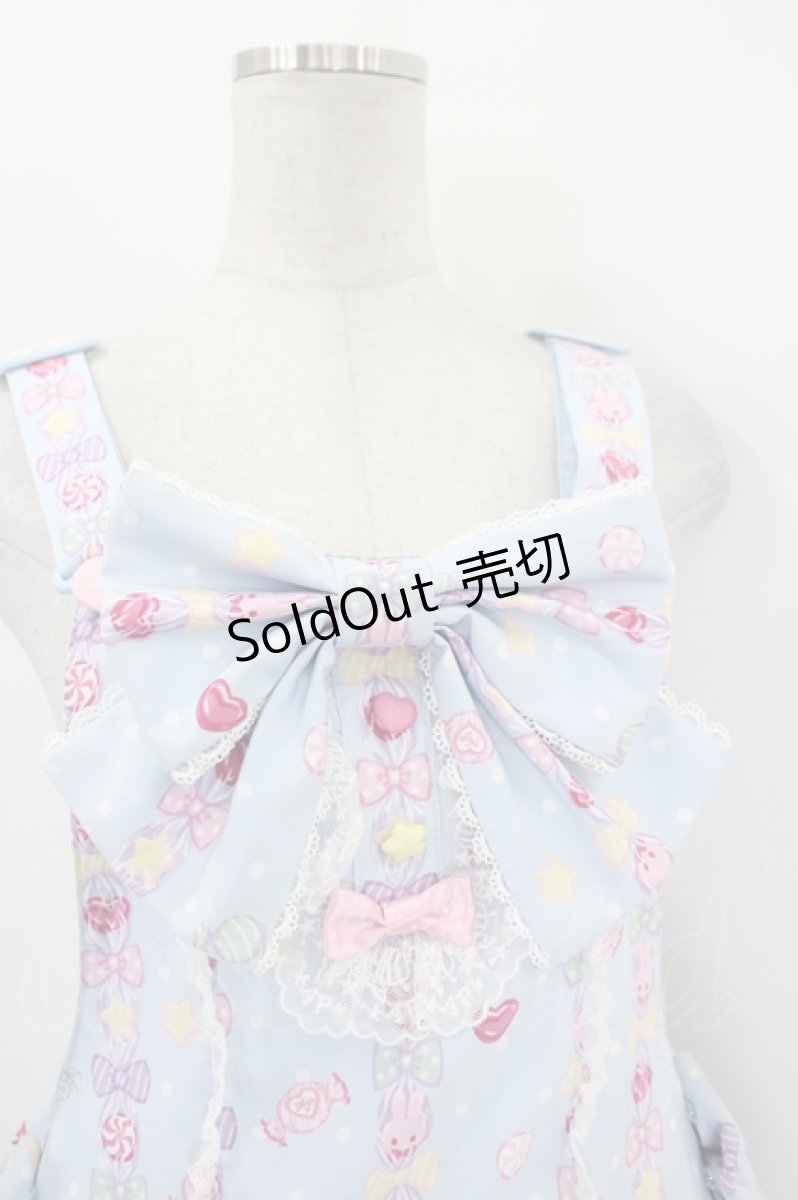 画像5: Angelic Pretty / Sweet Candy Bouquetサロペット  サックス I-26-09-02-048-AP-OP-TE-ZI (5)