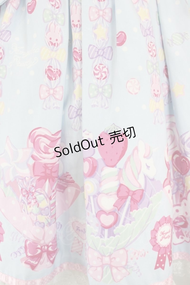 画像6: Angelic Pretty / Sweet Candy Bouquetサロペット  サックス I-26-09-02-048-AP-OP-TE-ZI (6)