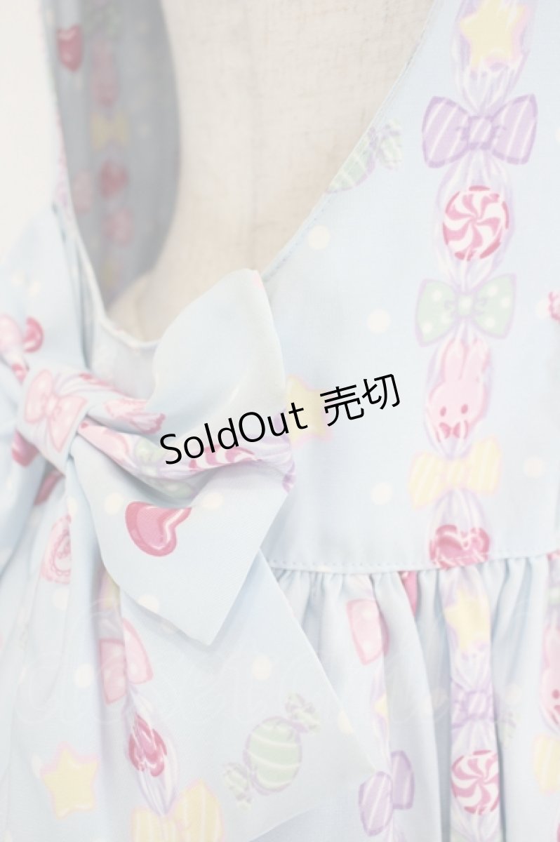 画像7: Angelic Pretty / Sweet Candy Bouquetサロペット  サックス I-26-09-02-048-AP-OP-TE-ZI (7)