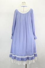 画像9: AmaStacia（海外ロリータブランド） / 「朝の礼拝」シフォンワンピース＆オーバースカートセット（ロング） M bluegray I-26-09-02-050-LO-OP-TE-ZI (9)