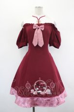 画像1: Amavel / 茶器と茉莉花のチャイナワンピース  赤Ｘ白 I-26-09-02-052-CA-OP-SA-ZI (1)