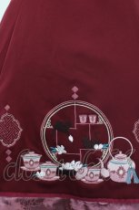 画像6: Amavel / 茶器と茉莉花のチャイナワンピース  赤Ｘ白 I-26-09-02-052-CA-OP-SA-ZI (6)