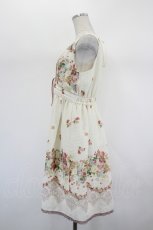 画像2: axes femme / シアーチェック花柄ワンピース  アイボリー I-26-09-02-064-AX-OP-SA-ZI (2)