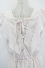 画像6: MAJESTIC LEGON / レースアップシフォンノースリーブワンピース  ピンク I-26-09-02-066-LO-OP-SA-ZI (6)