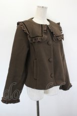 画像3: m petit by misako / セーラー襟ショートコート LL ブラウン I-26-09-02-008-LO-CO-SA-ZI (3)