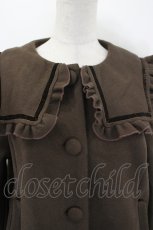 画像4: m petit by misako / セーラー襟ショートコート LL ブラウン I-26-09-02-008-LO-CO-SA-ZI (4)