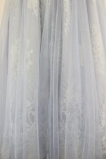 画像4: axes femme POETIQUE / リボン付レース×チュールスカート  サックス I-26-09-02-074-AX-SK-SA-ZI (4)