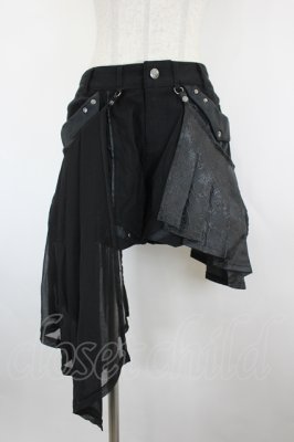 Preview of プリーツデザインショートパンツ  黒
