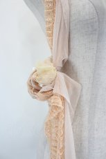画像3: PINK HOUSE / レース&オーガンジースカーフ  オレンジ I-26-09-02-098-LO-ZA-SA-ZI (3)