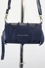 画像2: ATELIER PIERROT / Nocturnal Grave” Batwing Wallet Bag  ネイビー I-26-09-02-108-EL-ZA-TE-ZI (2)