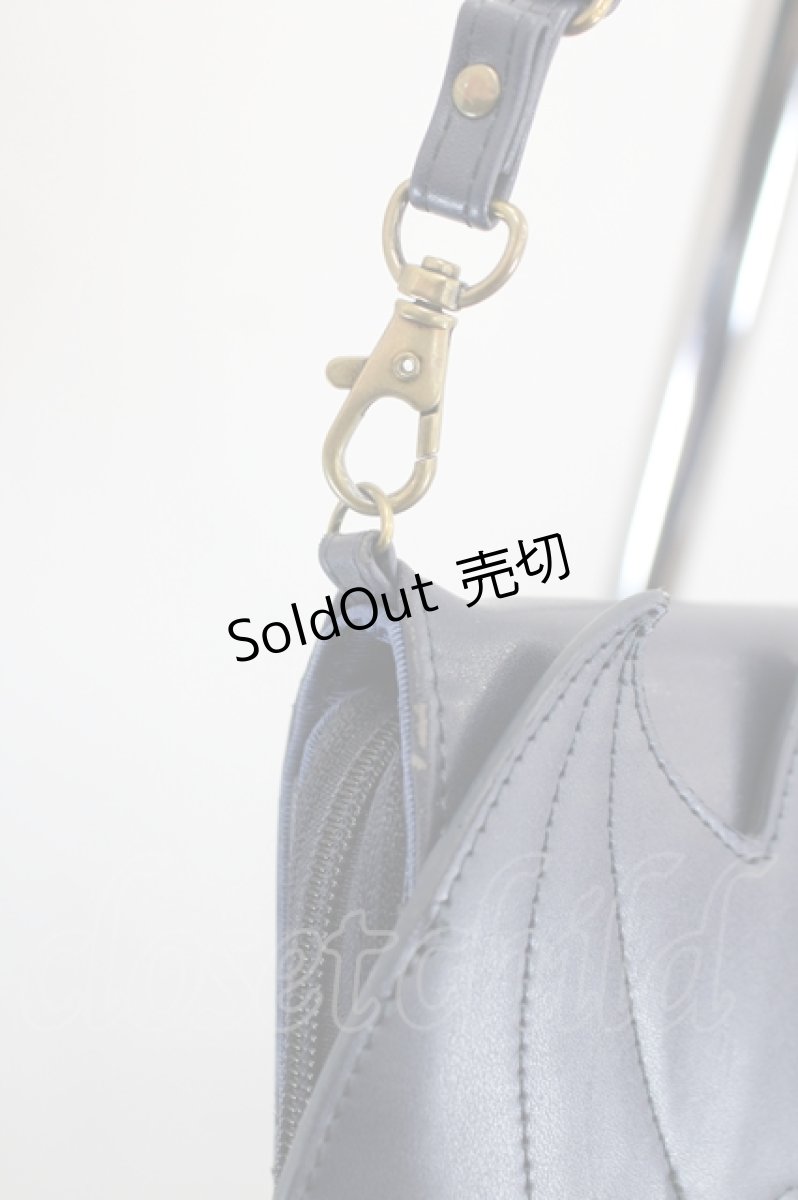 画像5: ATELIER PIERROT / Nocturnal Grave” Batwing Wallet Bag  ネイビー I-26-09-02-108-EL-ZA-TE-ZI (5)