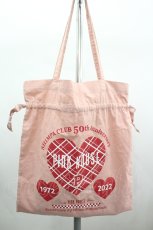 画像1: PINK HOUSE / 50thAnniversary スリーハーツプリントバッグ  ピンク I-26-09-02-114-LO-BG-TE-ZI (1)