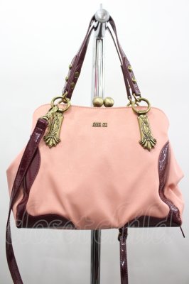 Preview of 鬼滅の刃×ANNA SUI バッグ 竈門禰豆子  ピンクＸボルドー